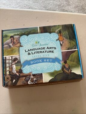 Good & Beautiful Language Arts & Literature Art Print - Light Blue
